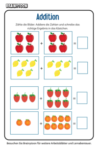 Mathe-Arbeitsblätter für die 1. Klasse zum Ausdrucken