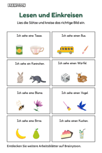 Lesetraining ausdrucken