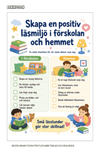 Skapa en positiv läsmiljö i förskolan