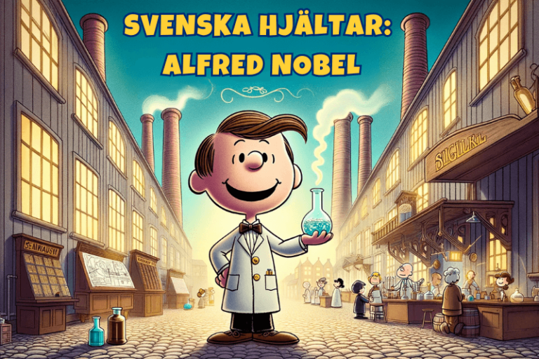 En fakta bok för barn om kemisten och uppfinnaren Alfred Nobel