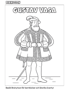 Gustav Vasa Målarbild för Barn