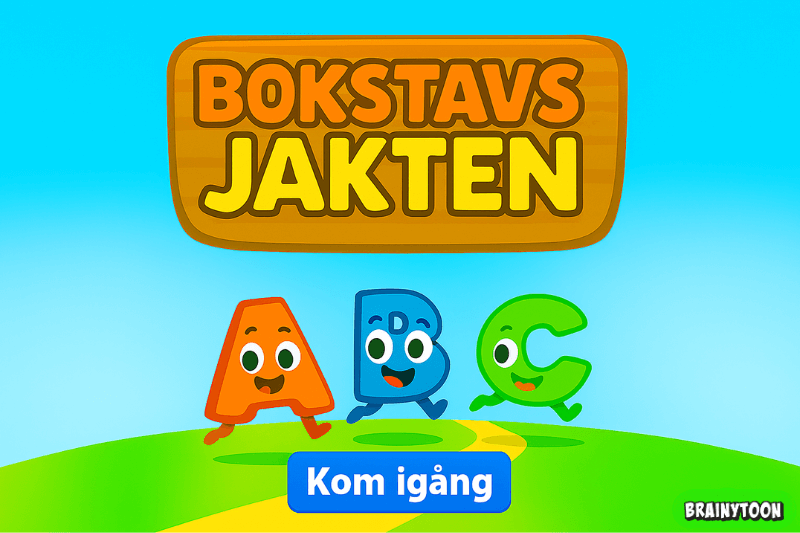 Bokstavsspel för små barn