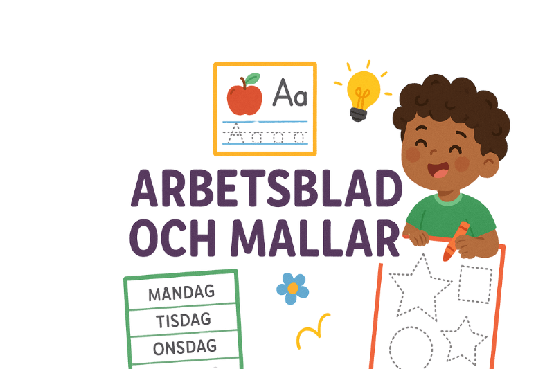 Mallar för små barn 1–3 år