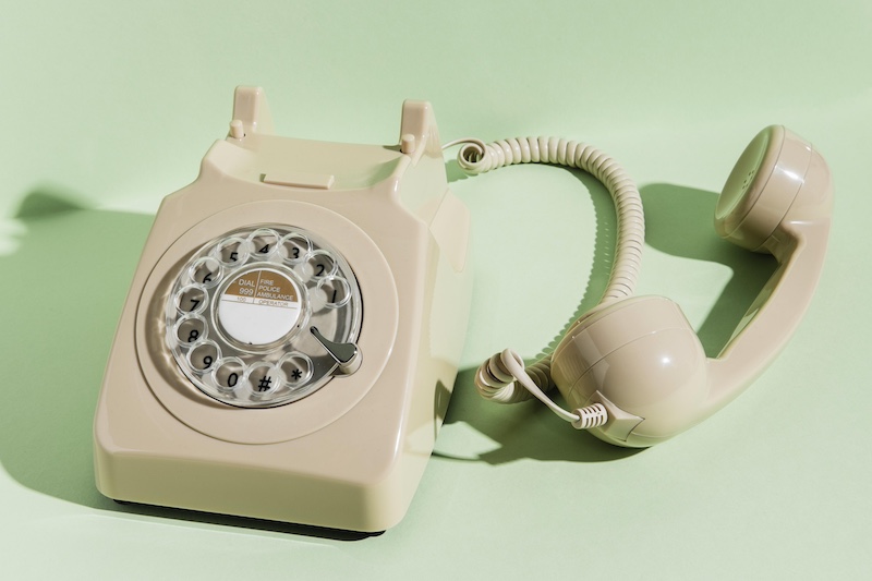 Snurrskiva gammal telefon