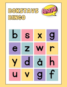 Bokstavsbingo