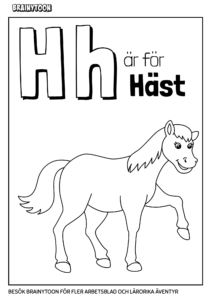 Målarbild med häst