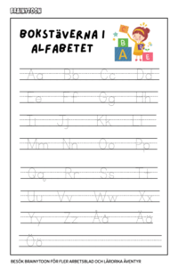 Alfabetet för förskolan – skriv ut