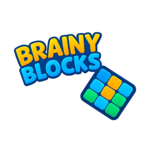 Korsordsspel för barn med BrainyBlocks