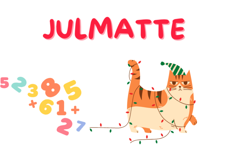 Julmatte för årskurs 1