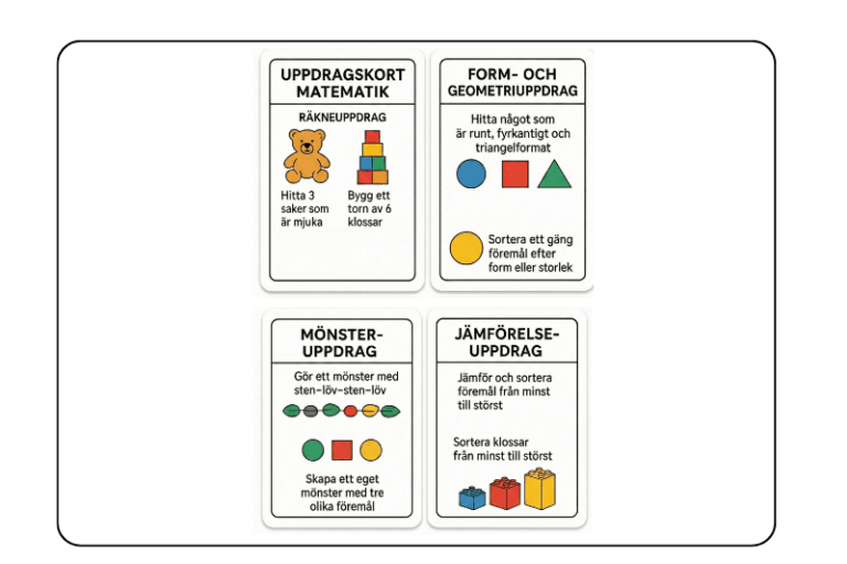 Uppdragskort matematik förskola