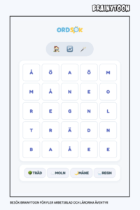 Ordsök övning svenska