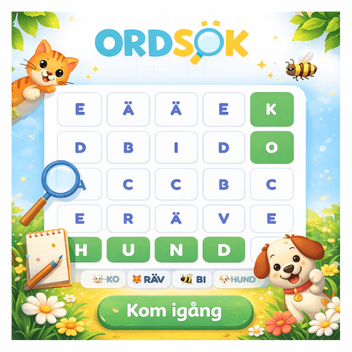 Ordsök för barn på svenska