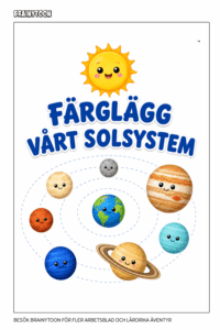 Målarbilder med planeter