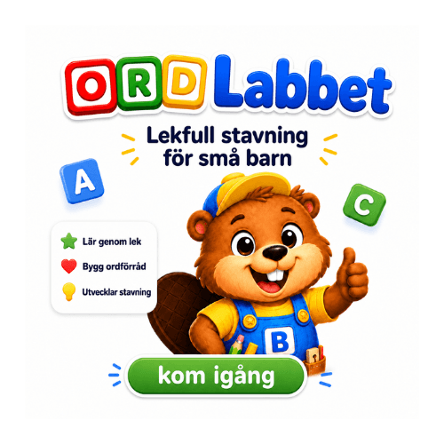 Stavningsprogram för små barn