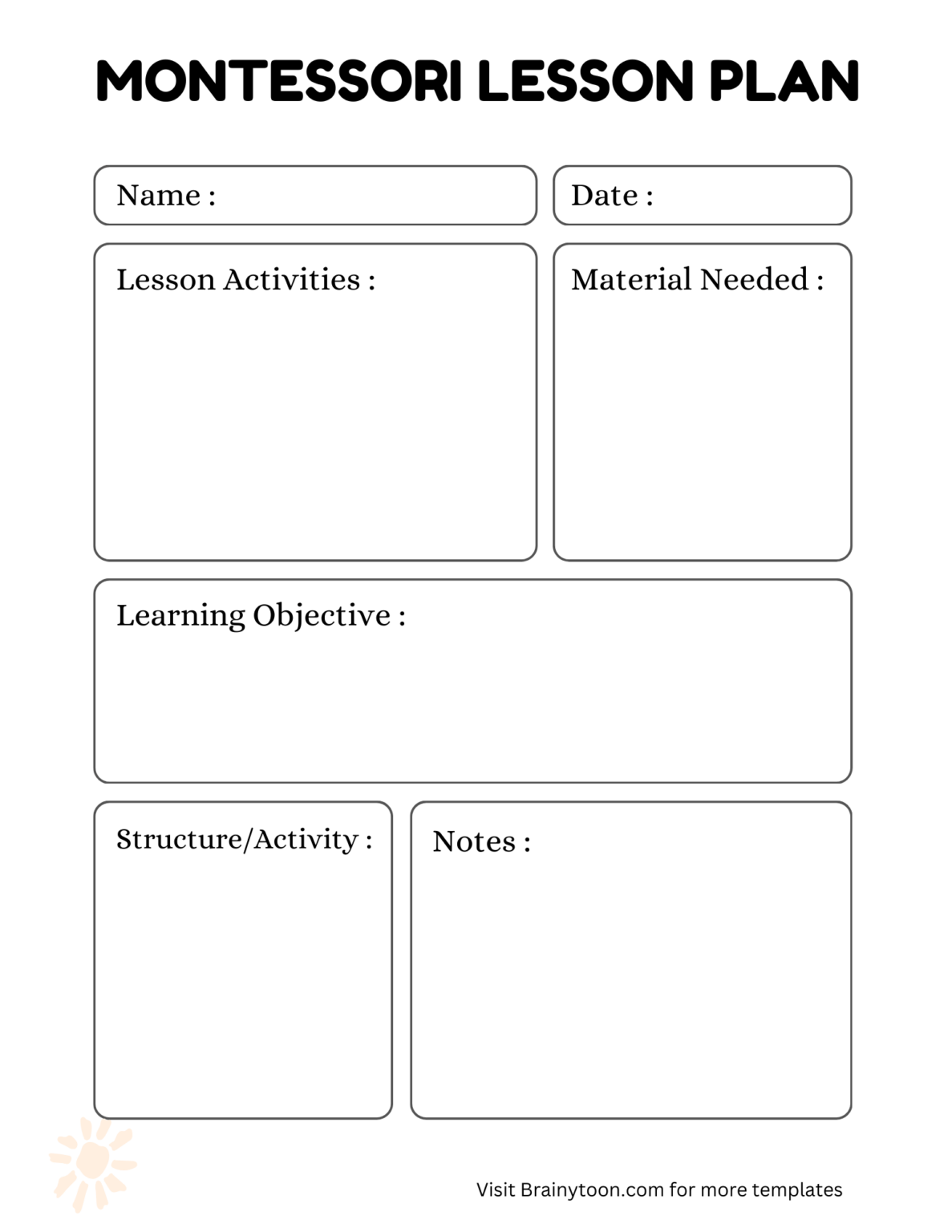 Montessori Lesson Plan Templates montessori-lesson-plan-templates