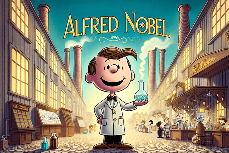 A children’s book about the chemist and inventor Alfred Nobel