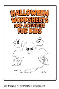 Halloween worksheets for kids