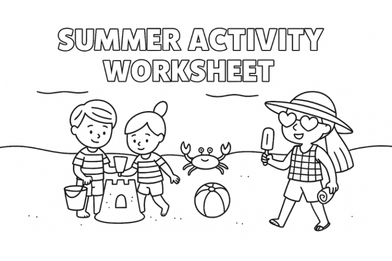 Summer worksheets and activities for kids