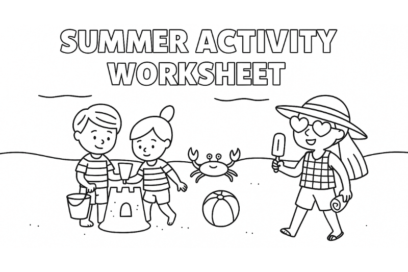Summer worksheets and activities for kids