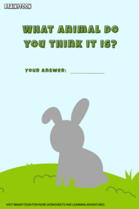 Guess the animal worksheet game