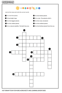 Space themed crosswords