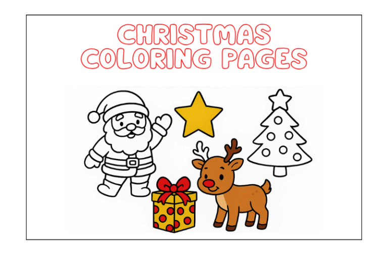 Christmas Coloring Pages for preschool