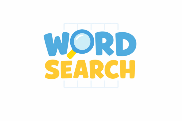 Word search game for kindergarten
