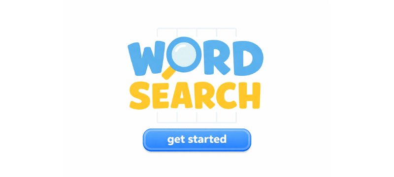 Word search game for kindergarten kids