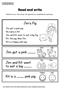 Learning materials for reading and writing difficulties
